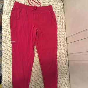 Hot pink scrub pants